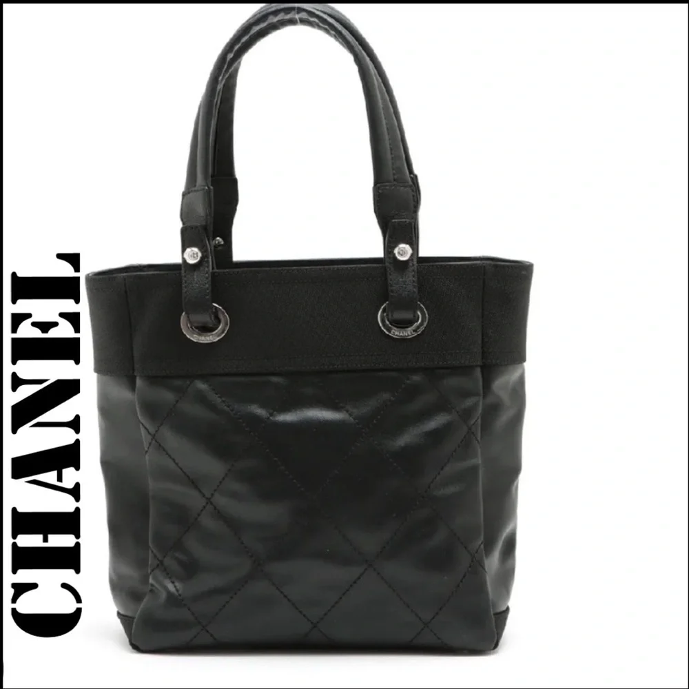 CHANEL PARIS BARRITZ MEDIUM BLACK TOTE